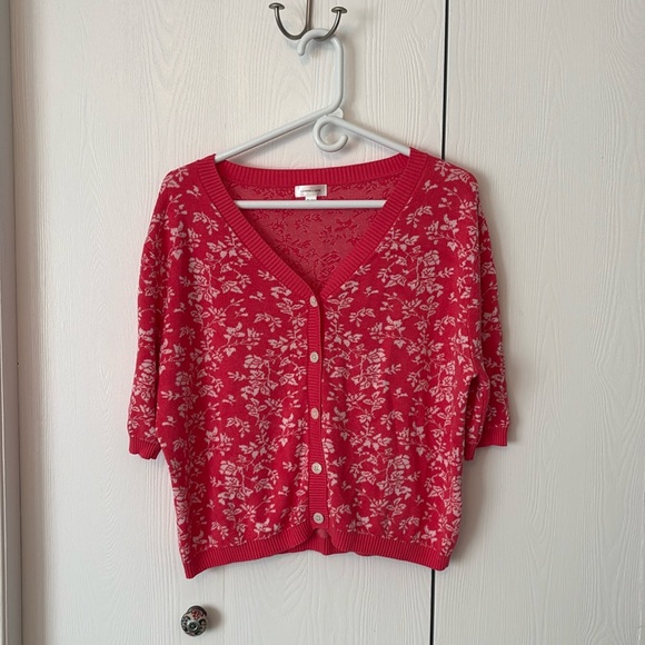 Short sleeve floral cardigan - Picture 1 of 4